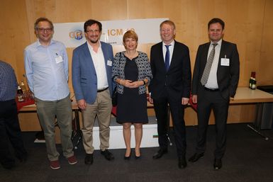 From left: Peter Thorne, Franz Berger, Martina Münch, Paul Becker, Markus Rex