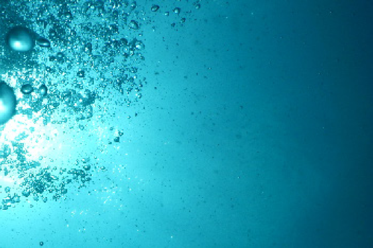 Blue background with bubbles, featuring text: "Subsurface Salinity Essential Climate Variable (ECV) Factsheet." Logos of GCOS, WMO, IOC, ISC, and UN Environment on the left.